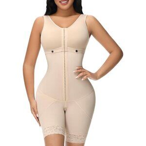 Women's Tan Shapewear Tummy Control Bodysuit Body Shaper Post Surgery